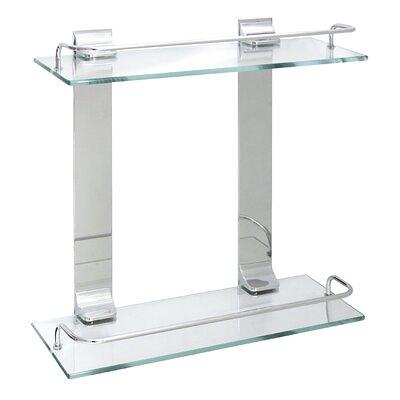 VOLPONE Glass Shelf with Towel Bar 15.7in Silver Bathroom Shelf Wall Mount  Rustproof Bathroom Wall Organizer 1 Tier (Silver) - Yahoo Shopping