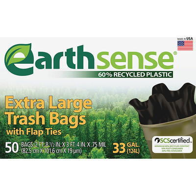 Tough Guy Trash Bag, 10 to 15 gal., Black, PK250 38D109