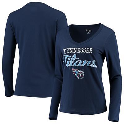 Women's Tennessee Titans G-III 4Her by Carl Banks White Filigree Logo  Fitted T-Shirt