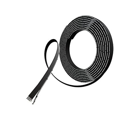 BNTECHGO 28 Gauge Silicone Ribbon Cable Flexible 4P Black 50 ft Flat Cable 28  AWG Stranded Tinned Copper Wire - Yahoo Shopping