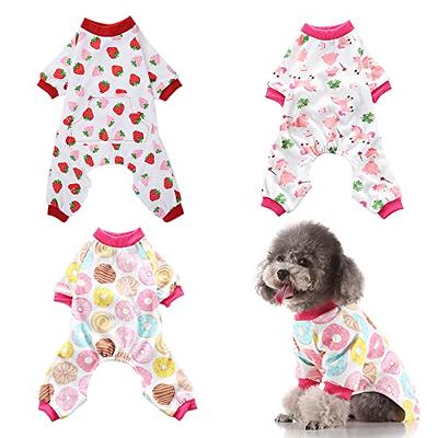 Enipoly Pet Pajamas for Small Dogs and Cats, One-Piece Cotton