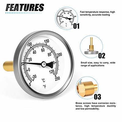 Hot Water Thermometer-120c Water Thermometer with Brass