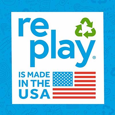 Re Play Made in USA 12 Oz. Reusable Plastic Bowls, Pack of 4 With 1 Lid -  Dishwasher and Microwave Safe Bowls with Lids for Everyday Dining - Toddler