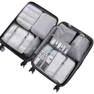 Lychico Packing Cubes for Suitcase, 9pcs Travel Luggage Packing Organizers  Waterproof Travel Essentials Bag Clothes Shoes Storage Bags, Gray - Yahoo  Shopping