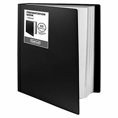 Dunwell Art Portfolio 9x12 Folders - Black, 3 Pack, Portfolio Folders for Books