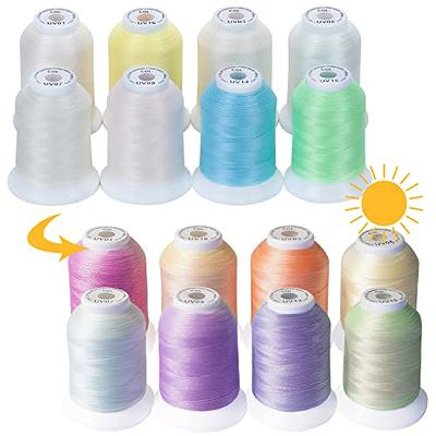 New brothread 8 Spools UV Color Changing Embroidery Machine Thread Kit 30WT  500M(550Y) Each Spool for Embroidery, Quilting, Sewing - Yahoo Shopping