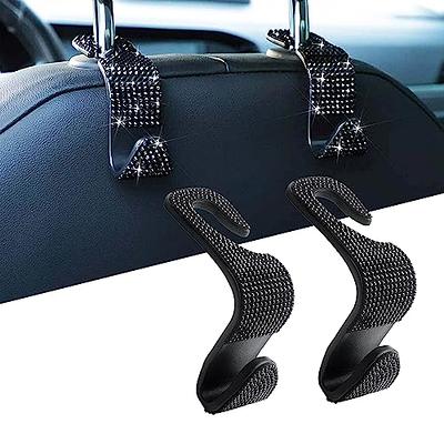 Dewkou 2 PCS Bling Car Seat Headrest Hook, Waterproof Multifunctional Car  Seat Hook, Universal Hidden Car Hangers for Purse Clothes Hat (Black) -  Yahoo Shopping