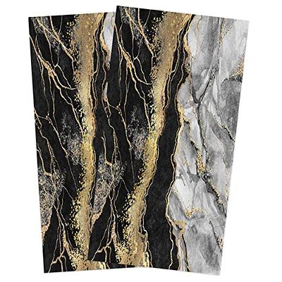 Savannan Kitchen Dish Cloths, Abstract Marble Black Gray Gold Ultra Soft Absorbent  Dish Towels for Drying Dishes Quick Drying Towels Dish Rags 2 Pack - Yahoo  Shopping