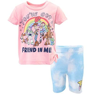 Disney Pixar Toy Story Alien Slinky Dog Jessie Woody Toddler Girls T-Shirt  and Shorts Outfit Set Toy Story Pink 2T - Yahoo Shopping