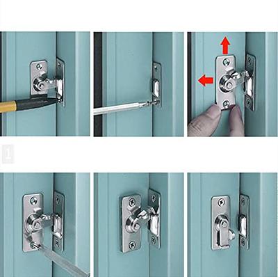 How to lock a bi-folding bathroom door?