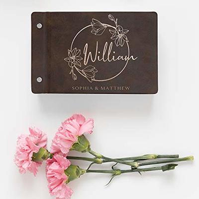 Personalized Leather Guest Book