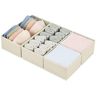 TIGARI Wardrobe Clothes Organizer, Small Underwear Organizer, Drawers  Organizer for Clothes, Compartment Storage Box for Bedroom Dorm Room(Gray)  - Yahoo Shopping