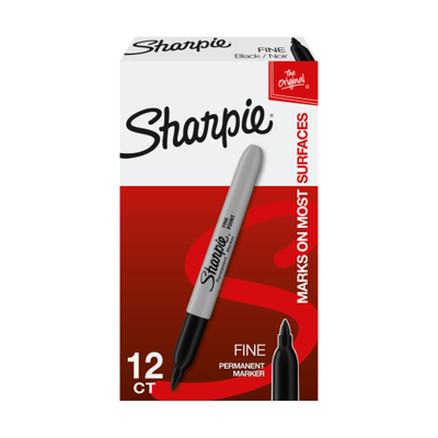  Sharpie Tank Permanent Marker, Chisel Tip, Metallic Silv  (2089638) : Office Products