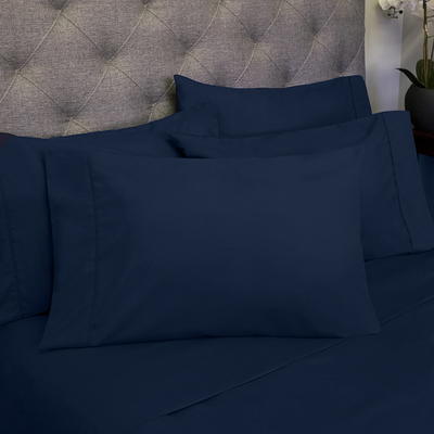 Sweet Home Collection 1500 Series Bed Sheets - Extra Soft Microfiber Deep  Pocket 6pc Sheet Set - Navy, California King - Yahoo Shopping