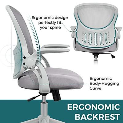 SMUG Office Computer Desk Chair, Ergonomic Mid-Back Mesh Rolling