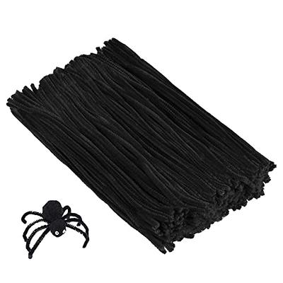 Black Pipe Cleaners 200 Pieces Chenille Stems For Diy Art Decorations  Creative Craft (6 Mm X 12 Inch)