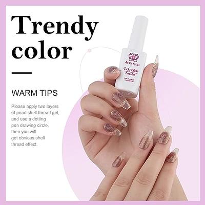 Arousar Gel Polish, 15ml Grayish Purple Color Soak Off Swirl Thread Effect,  Fall Hallowmas Quick Dry Nail UV LED Manicure Gel Nail Polish for Salon DIY  at Home - Yahoo Shopping