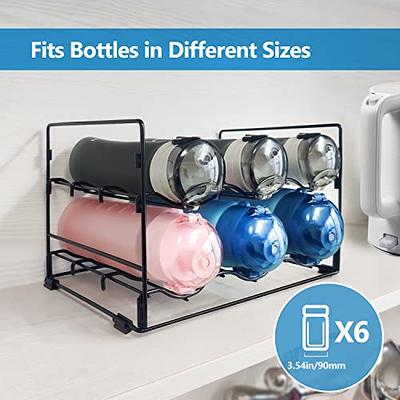 JSVER Stackable Water Bottle Storage Water Bottle Organizer for