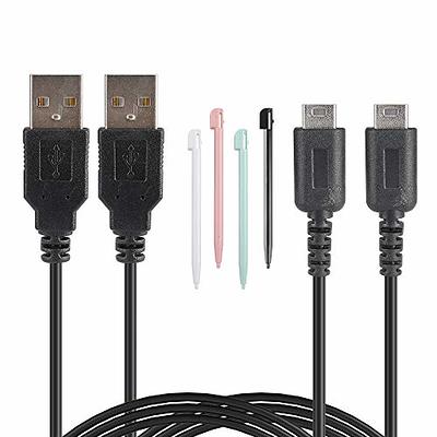 Funturbo All-in-1 DS Charger, 3DS DS Lite Charger Cable USB Charging Cord  for Nintendo 3DS/3DS XL/2DS/2DS XL/DSi/DSi XL/DS Lite (2 Pack)