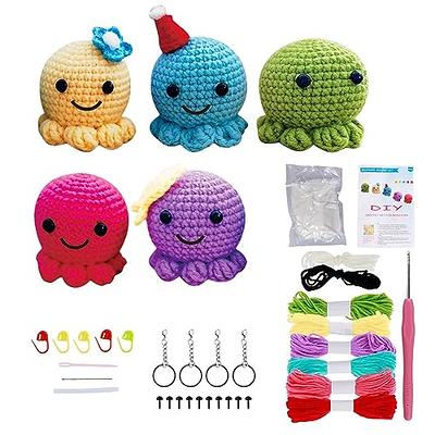  LA QUEENIE Crochet Kit for Beginners,6 Pcs Potted