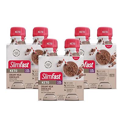  SlimFast Keto Meal Replacement Shake, Creamy Milk