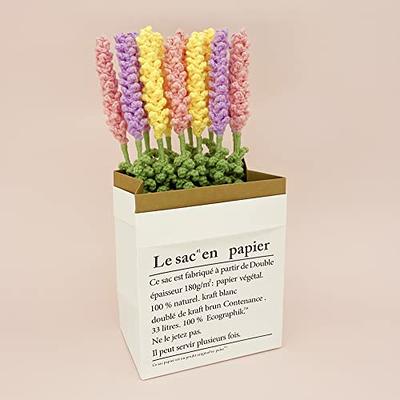 Lily's Lyric Flower Crochet Kit  Lavender Flower with Paper Bag