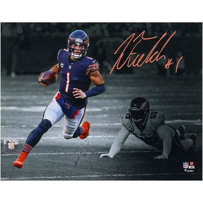 Framed Justin Fields Chicago Bears Autographed 8 x 10