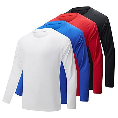 BALENNZ Long Sleeve Tee Shirts for Men - Moisture Wicking Quick Dry Long  Sleeve Shirts UV Sun Protection T-Shirts for Men Fishing Running Workout  Black, Red, Blue, White Large - Yahoo Shopping
