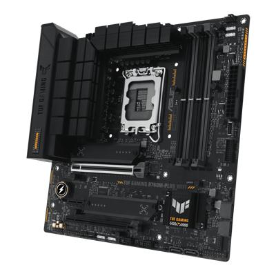 ASUS TUF GAMING B760-PLUS WIFI Intel B760 (13th and 12th Gen) LGA 1700 ATX  motherboard with PCIe 5.0, three PCIe 4.0 M.2 slots, DDR5, Realtek 2.5Gb  Ethernet, DisplayPort, HDMI, SATA 6 Gbps, 