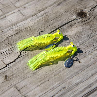 Road Runner Crappie Thunder Jig w/Spinner, 1/16 oz, Electric Chicken