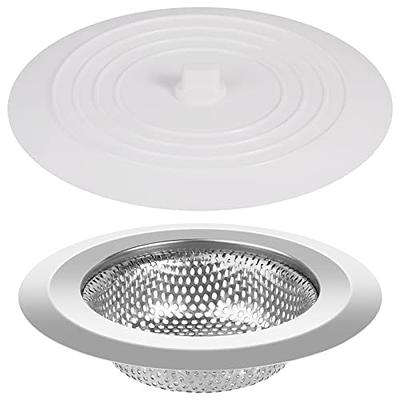 Kitchen Sink Strainer Sink Stopper - tifanso 2 PCS Sink Strainer Stopper  Kit, Universal Silicone Drain Cover, 4.5 Inch Stainless Steel Sink Drain  Strainer, Food Catcher for Kitchen Sink - Yahoo Shopping