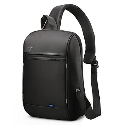 Seoky Rop Men Women Sling Bag Water Resistant Shoulder Chest Crossbody Bags  Sling Backpack with USB Charging Port