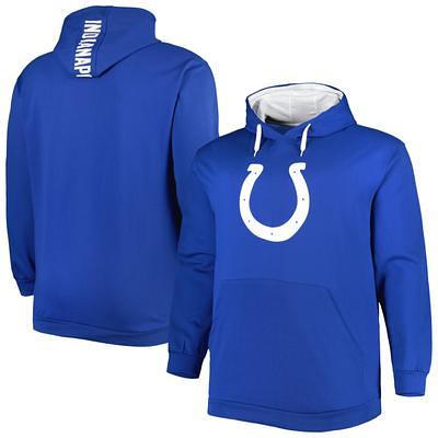 Men's Blue/Black Carolina Panthers Big & Tall Quarter-Zip Hoodie