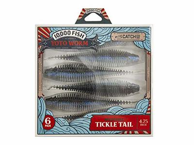 Dr.Fish 8 Pack Hellgrammite Plastic Soft Worm Lure Bait 3 Soft Plastic  Fishing Lures Grub Crappie Panfish Bluegill Trout Walleye Durable  Artificial
