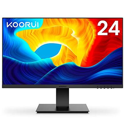  KOORUI 27 Inch Gaming Monitor, Full HD (1920 x 1080), 100Hz,  Built-in Speakers, Ultra-Slim Bezels, VESA Mountable, Adjustable Tilt,  HDMI, VGA,Black : Electronics