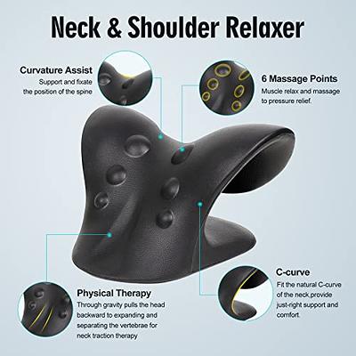 RESTCLOUD Neck and Shoulder Relaxer, Cervical Traction Device for TMJ Pain  Relief Neck Stretcher 