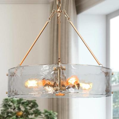 Modern Crystal Chandelier - Hanging Brass Gold Crystal Chandelier, 12  Lights Adjustable Round Chandelier Light Fixture E12 Dimmable Kitchen  Island