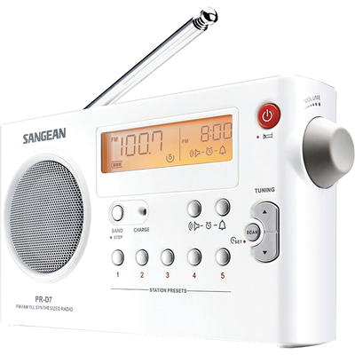 Sangean PR-D19BK FM Stereo/AM Digital Tuning Portable Radio with