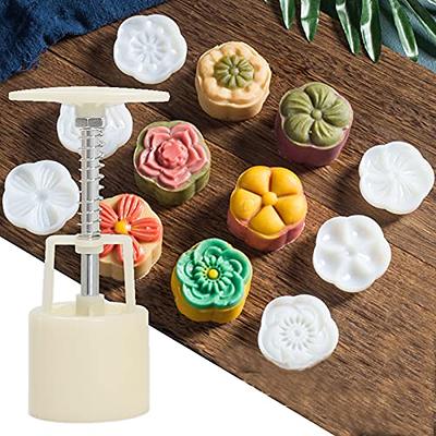 Mooncake Mold 50g Cake Mold Hand Pressure Fondant Moon Cake Decorating  Tools Cookie Cutter Baking Tool For Mid-Autumn Festival