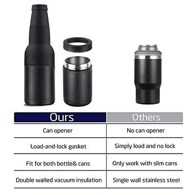 Stainless Steel Beer Bottle Can Koozie BPA Free Double Insulated Holder  Opener