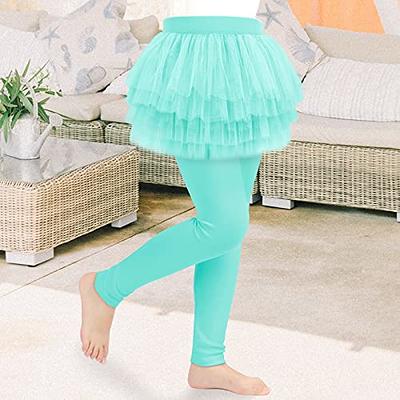 Auranso Toddler Girls Leggings Basic Full Length Cotton Tights