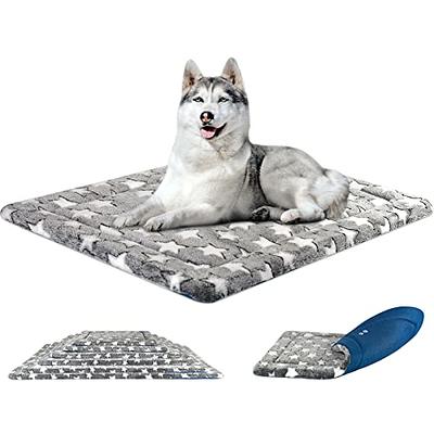 KROSER Dog Bed Crate Mat for Small, Medium, Large and Extra Large Cats,  Stylish Dog Pad Mattress (Cool & Warm) with Waterproof Linings, Pet Mat  with