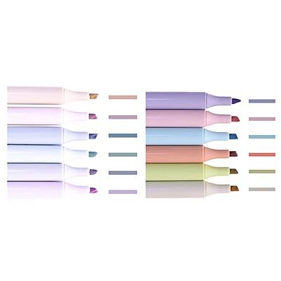 Highlighters, Pastel Highlighter Assorted Colors, Cute Dual Tips  Highlighters Marker Pens, Chisel Tip, Aesthetic Highlighters for Journaling  Note