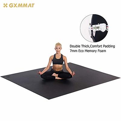  GXMMAT Extra Large Yoga Mat 6'x8'x7mm, Thick Workout Mats for  Home Gym Flooring, Non-Slip Quick Resilient Barefoot Exercise Mat, Non  Toxic Ultra Comfortable Cardio Mat for Pilates, Stretching, Fitness 