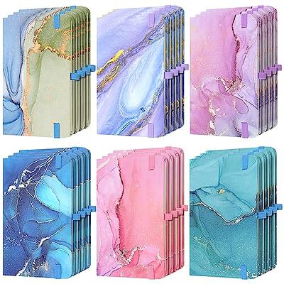 feela 3 Pack Pocket Notebook Journals, Mini Cute Small Journal Notebook  Bulk Hardcover College Ruled Notepad with Pen Holder for Office School  Supplies, with 3 Black Pens, 3.5â€x 5.5â€, A6, Aqua 