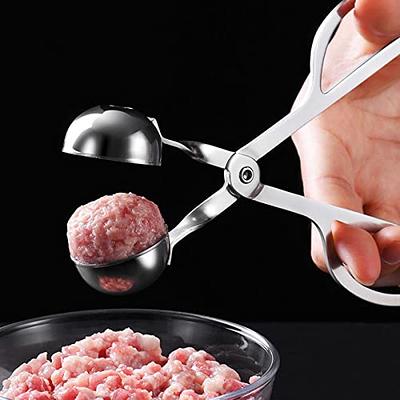  2 Pack Meat Baller None-Stick Easy Meatballs Maker Cake Pop  Baller Scooper Tool Meat Baller Tongs Ice Tongs Cookie Dough Scoop for  Kitchen, Sizes 1.38&1.78: Home & Kitchen