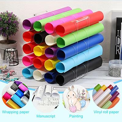 Vinyl Roll Holder Organizer, HTV Roll Wall Storage Rack, Craft