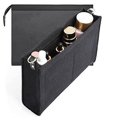 Vercord Felt Purse Insert Organizer LV 26 19 Toiletry Pouch Insert with D  Ring Attach Chain Strap