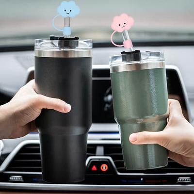 3 Pack Compatible with Stanley 30&40 Oz Tumbler, 10mm Cloud Shape Straw  Covers Cover, Cute Silicone Cloud Straw Covers, Straw Protectors, Soft