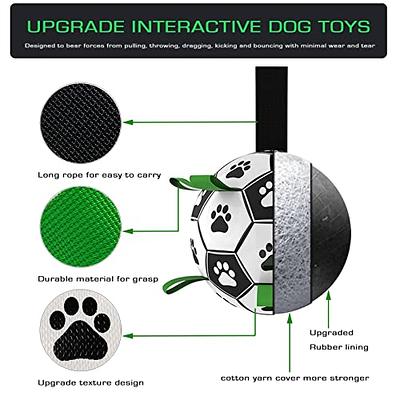 LOTMIAI Dog Soccer Ball Toy Pet Interactive Ball for Indoor Outdoor, Puppy  Birthday Gifts Durable, Funny Dog Water Toy